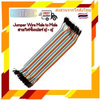 สายไฟ จัมเปอร์ Jumper Wire สายแพ ขั้ว ผู้-ผู้ ยาว 20cm 40 เส้น