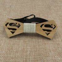 5pcs Wooden Super Film Bow Tie For Baby Kids Children Wood Bow Ties for Wedding Birthday Party Gifts Wholesale Bulk Nails Screws Fasteners