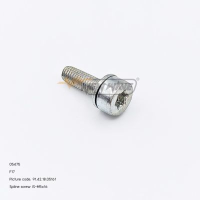05475 Spline screw IS-M5×16 F17 9800 Super
