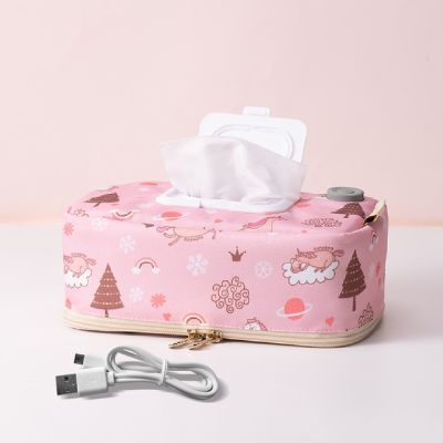 Sunveno Baby Wipe Warmer Wipes Dispenser Heater Wet Towel Dispenser Napkin Heating box Home/Car Use Mini Wipe Warmer Case ซื้อทันที เพิ่มลงในรถเข็น