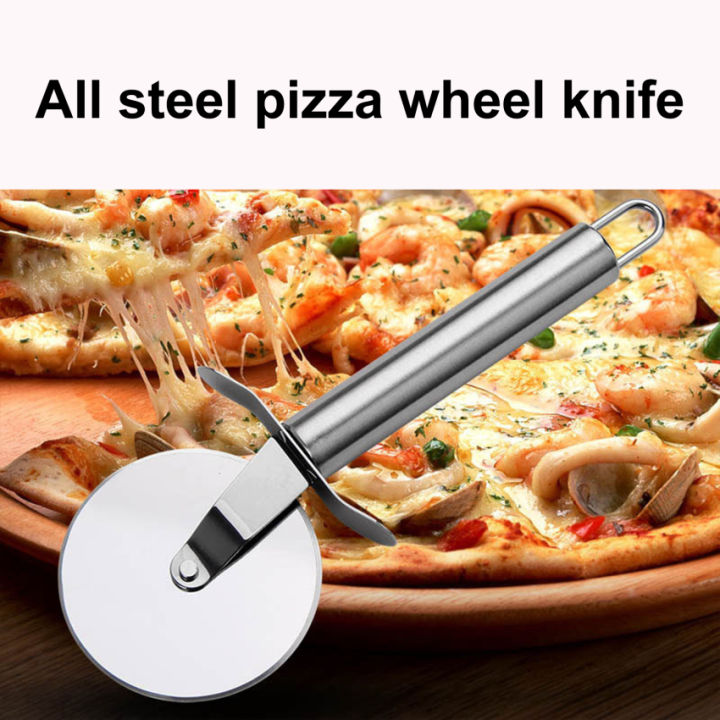 Stainless Steel Round Handle Pasta & Pizza Tools Pizza Cutters Pizza  Cutter, Stainless Steel Pizza Cutter Wheel Wheel Kitchen Pizza Cutter with  Anti