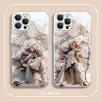 เคสสำหรับ Apple iPhone โทรศัพท์ลายกลุ่มดาวสิบสองราศีน่ารัก15 14 Pro Max Plus เคสกระจกเทมเปอร์ด้านข้างซิลิโคนนิ่มทันสมัยฝาหลังจาก GGQcase