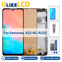 หน้าจอสำหรับ Samsung Galaxy A22 4กรัม A225 SM-A225F SM-A225F /Ds จอแสดงผล LCD + Touch Screen Digitizer สมัชชาสำหรับ Samsung A22 4กรัม