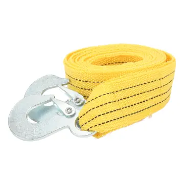 for Emergency Yellow Rope Car Heavy Duty Tow Strap with Hooks 11023 Lb  Capacity