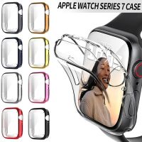 เคสป้องกันรอบด้าน,สำหรับ Apple Watch Series 7 41มม. 45มม. ฝาครอบป้องกันหน้าจอกันชนสำหรับ Apple Watch Series 6 SE 5 4 3 2 1 38มม. 40มม. 42มม. 44มม.