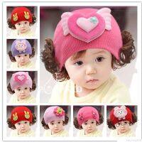 【hot sale】卐❆☏ C05 Baby Girls Hats Girl Cute Cartoon Rabbit Wig Design Hat Cap Winter Headwear