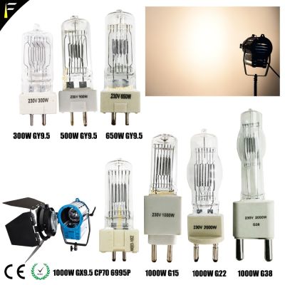 Studio Lamp M40 Lamp 500W230V GY9.5 T19 1000 W 230V CP73 FKK 2000W 240V G38 T26 650W GY9.5 Halogen Tungsten Light Bulb Studio