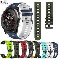 [HOT JUXLLKBKOW 514] สายนาฬิกาข้อมือสำหรับ Huami Amazfit Stratos 3 2 2วินาทีก้าวสายคล้องคอสร้อยข้อมือ20/22มิลลิเมตร Watchstrap ซิลิโคนสำหรับหัวเว่ยนาฬิกา GT 2 42มิลลิเมตรสายรัดข้อมือ