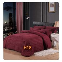 CADAR HO Threadcount 1200 7 IN 1 ho style single tone cadar fitted with Comforter set (Singlequeenking)