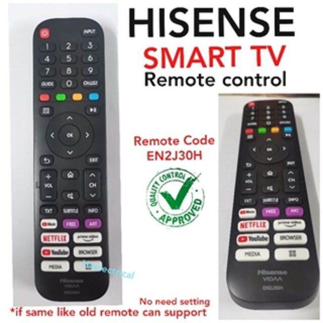 HISENSE Smart tv remote control EN2J30H Lazada