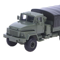 KITTENBABY รถแทรกเตอร์ KrAZ-260ขนาด1:72รถยนต์ทหารรถบรรทุกของเล่นบล็อกชุดสร้างหุ่นประกอบรถยนต์แบบทำมือของขวัญสำหรับสะสมทหาร1ชิ้น