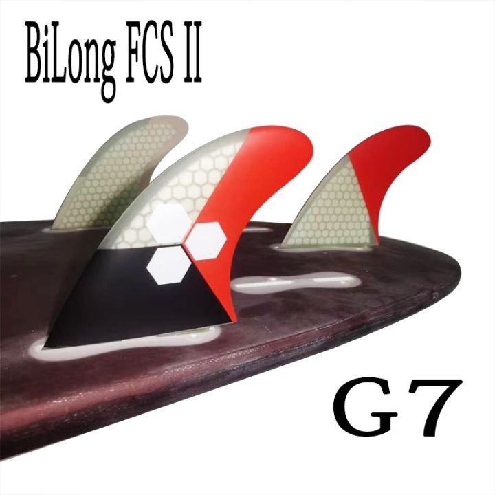 bilong-fcs-ii-g7-surfboard-fins-thruster-3pcs-set-fiberglass-honeycomb-with-carbon-l-size-surf-fin-quilhas-tri-fins-carbonfiber