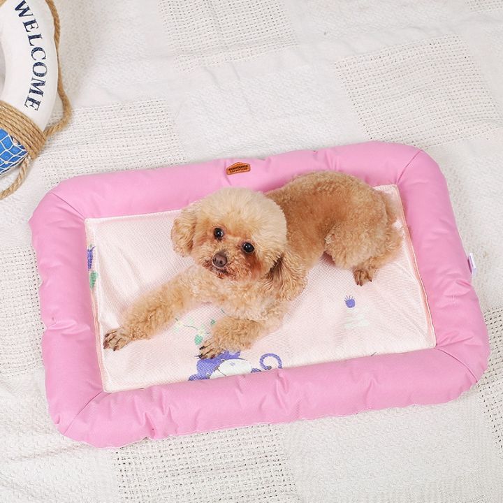 pets-baby-breathable-anti-slippet-dogbed-สำหรับ-dogscatsilk-mat-nest-kennel-ที่นอนเบาะ-padpet-supply