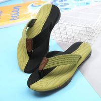 New Summer Mens Beach Flip Flops Outdoor EVA Comfortable Thick-soled Trendy Slippers