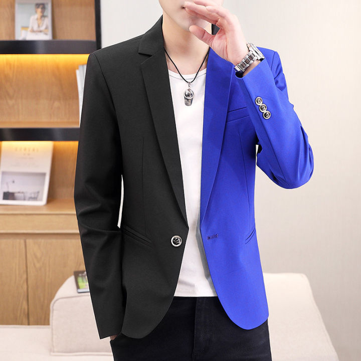 KENRO Suit For Men Contrast Color 2023 New Korean Tuxedo style ...