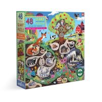 eeboo Within the Country 48 Pc Giant Puzzle - จิ๊กซอว์รูปการอยู่อาศัยของสัตว์ต่างๆ แบบ 48 ชิ้น