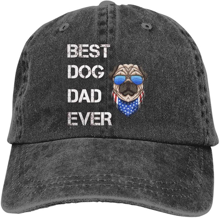 best-dog-dad-ever-mens-adult-cowboy-hat-hand-wash-cotton-cap-baseball-cap