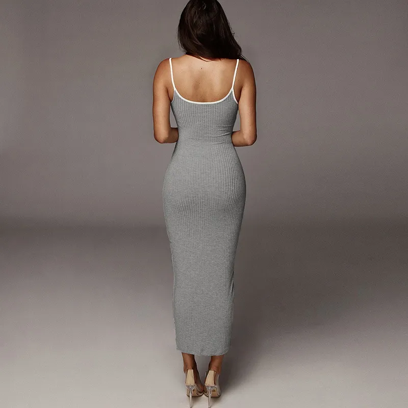 Elegant Y Bodycon Slip Maxi Dress Women Sleeveless Party Club Backless Slim Tight Knit Dresses 21 Summer Pencil Vestidos Lazada Ph