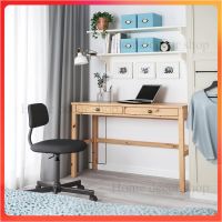 Work desk โต๊ะทำงาน 2 ลิ้นชัก สีน้ำตาลอ่อน ขนาด120x47 ซม.