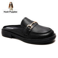 Hush Puppies_รองเท้าผู้หญิง รุ่น Dami HP 8WSFB210C - Semi-slipper สีดำ รองเท้าหนังแท้ รองเท้าลำลอง รองเท้าเปิดส้น Woman Loafers