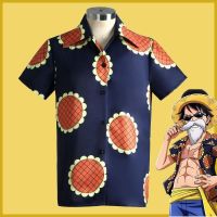 [COD] Piece cos Luffy with the sunflower short-sleeved casual top cosplay jacket