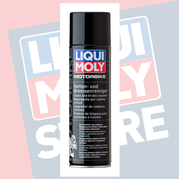 LIQUI MOLY MOTORBIKE CHAIN AND BRAKE CLEANER 500ml. สเปรย์ทำความสะอาด