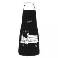 Mafalda Quino Tribute Design สำหรับผู้ชายผ้ากันเปื้อนสำหรับสุภาพสตรีอาร์เจนตินา Cartoon Manga Unisex Kitchen เชฟ Bib Tablier ทำอาหารและเบเกอรี่