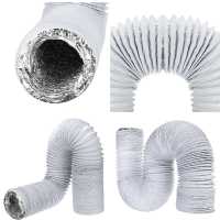 150mm 6 inch Ventilator PVC Aluminum Tube Air Ventilation Hose Flexible Air Conditioner Exhaust Duct Air System Vent