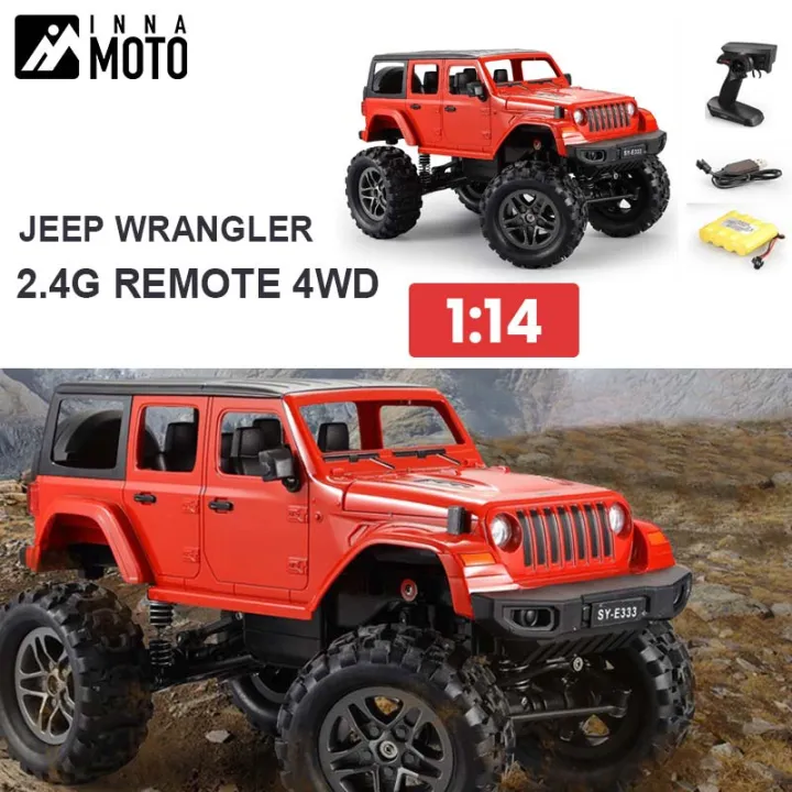 RC Car 4x4 1:14 Jeep Wrangler Remote Control Pickup Truck 4WD Bigfoot Off  Road Vehicle Waterproof Radio Car Toy For Children Birthday Christmas New  Year Gift | Lazada PH