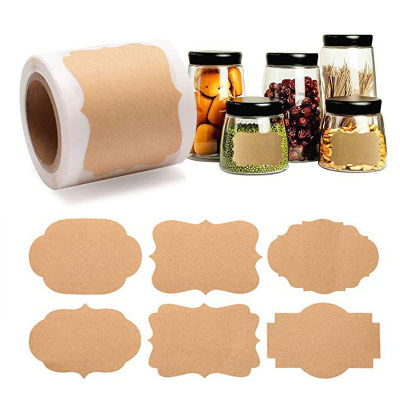 300Pcs/Roll For Stickers Gifts Glass Bottle Blank Office Jar Baking Packaging Label
