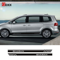 2PCS Car Side Door Stickers For Volkswagen VW Sharan Carosserie Camper Van Vinyl Decals Graphics Tuning Accessories