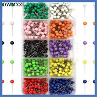 OWMXZL 600 PCS หัวกลมกลม หมุดกดแผนที่ พลาสติกทำจากพลาสติก 10สีค่ะ แผนที่ tacks ที่ติดผนัง หมุดทำเครื่องหมาย ออฟฟิศสำหรับทำงาน