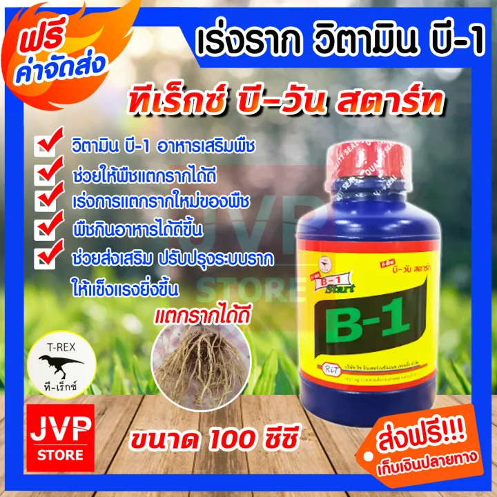 น้ำยาเร่งราก B-1 Start บีวัน-สตาร์ท ทีเร็กซ์ ขนาด 100 ซีซี.