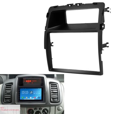 2 Din Car Radio Fascia for Nissan Primastar Opel Vivaro Renault Trafic II Installation Frame Panel DVD Face Plate Trim