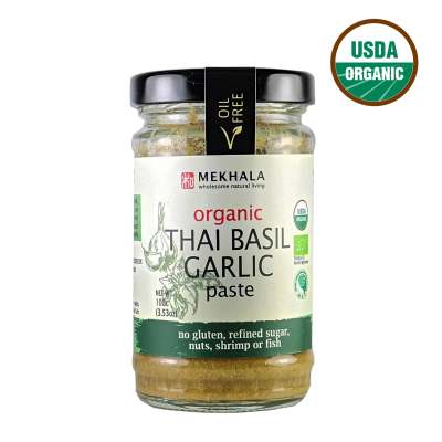 Mekhala Organic Thai Basil Garlic Paste (100gm)