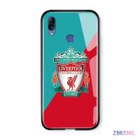 เคสโทรศัพท์เคสสำหรับ ASUS Zenfone MAX Pro M1 zb601kl zb602kl MAX Pro M2 zb631kl zb633kl MAX m2 หรูหราอังกฤษฟุตบอลคลับโลโก้กรณีกระจกนิรภัยปลอกป้องกันโทรศัพท์กลับกันกระแทกปก