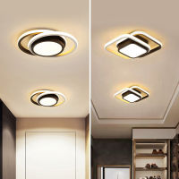 Indoor LED Ceiling Lights for Corridor Entrance 32W 28W Black&amp;White LED Ceiling Lamp Luminaires for Home Lighting Living Room