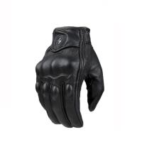 Motorcycle Leather Gloves Retro Race Track Glove Men Touch Screen Riding Motor Driving Cycling Guantes