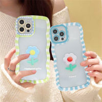 เคสขอบคลื่นลายดอกไม้ลายตาราง Hp OPPO A58 A17K A5S A57 2022 A78 A15 A16 A31 A16K A54 A53 A17 A12 F9 A3S A74 A11k A95เคส TPU เคสนิ่มโทรศัพท์