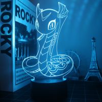 ▤  3 d cartoon version of the hand night light colorful swallowing day pythons do pipe broken sphere surrounding furnishing articles remote control bedroom head a bed