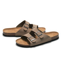 CEVABULE Mens Cork Sandals Beach Flip Flop Mens Shoes KWN