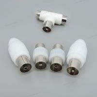 1pcs TV Plug Jack For Antennas Male And Female TV RF Coaxial Male Plugs Adapter Right Angle Antennas ConnectorsWB5TH