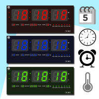 YX-4819 นาฬิกาดิจิตอล นาฬิกาติดผนัง LED Number Clock ขนาด 48x18.5x3cm. รุ่น YX-4819 พร้อมหัวชาทและสาย USB พร้อมส่งด่วน //ตั้งปลุกได้ 8 เสียง 8 รอบ//