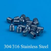 M5 M5 x 4/8/10/12/16/20/25Mm 316 Stainless Steel 316ss DIN916 Dalam Hex Soket Hexagonal Allen Kepala Grub Baut Piala Titik Set Sekrup