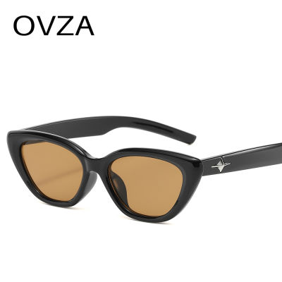 แว่นกันแดดตาแมววินเทจแบบย้อนยุคของ OVZA S1219ป้องกันรังสียูวีสำหรับผู้หญิงแว่นตาคลาสสิกผู้ชาย
