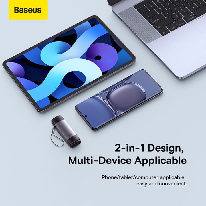 baseus-อะแดปเตอร์การ์ดรีดเดอร์-usb-a-amp-type-c-เป็น-sd-tf-otg-usb-3-0-สําหรับแล็ปท็อป