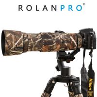 J15 ROLANPRO เสื้อโค้ทกล้องลายพรางฝนฝาครอบสำหรับ Nikon AF-S 200-500มม. F5.6E ED VR เคสหมวกคลุม S แขนเสื้อ