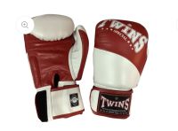 นวมชกมวย Twins Special Thai Boxing Gloves - BGVL-10 -Red - White