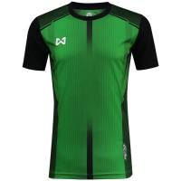 WARRIX SPORT เสื้อฟุตบอลพิมพ์ลาย WA-1546 (สีเขียว-ดำ)