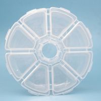 【cw】 8 Transparent Plastic Jewelry Accessories Storage Small Parts Components Screws Toolbox ！